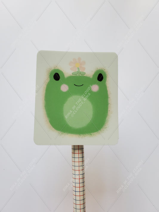 Flower Frog Sticker